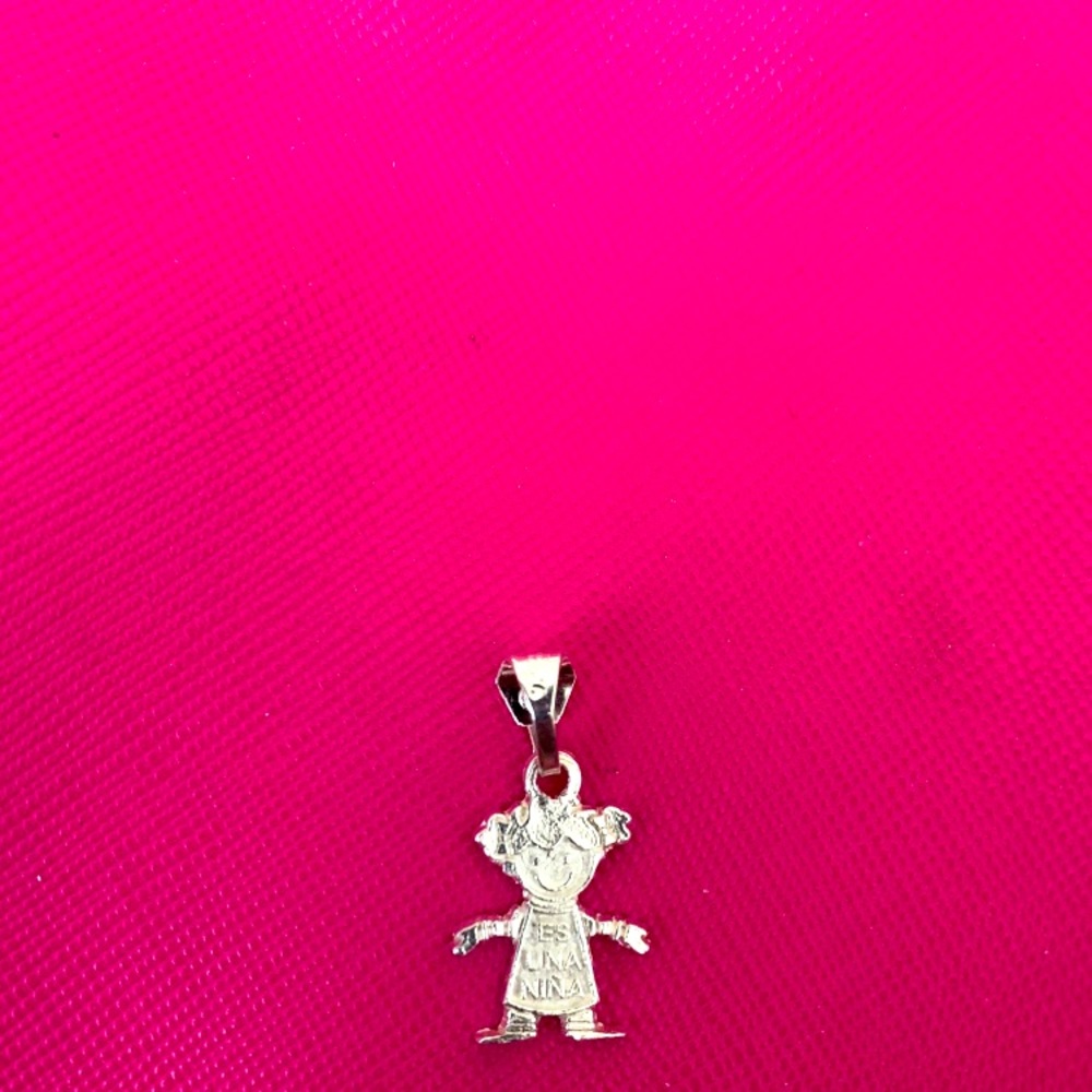 .925 real silver solid NEW GIRL pendant